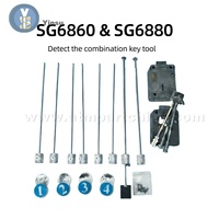 Outil de décodage de serrure professionnel SG 6860/6880, détection de combinaison à 8/9 lames, fabrication de clés non destructive, ATM