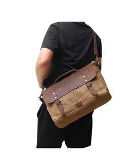 Mallette de messager en toile pour hommes bandoulière à une épaule pour ordinateur portable antivol durable sac à main tendance sac de courrier - Product Image 2