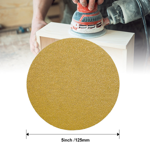 Toptan kum kağıt diskler 2000 adet altın zımpara diskleri cırt cırt zımpara diskleri 120/rastgele Orbital zımpara için 150/240 irmik - Product Image 3
