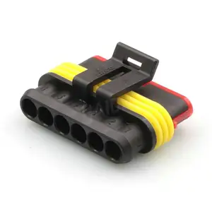 6-Pins Vrouwelijke Waterdichte Plastic Kabel Kabelboom Auto Elektrische Behuizing Auto Auto Auto Draad Connector Plug 282090-1