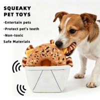 Peluche personnalisée haut de gamme en forme de bagel, jouet à mâcher doux et durable pour chiens et chats, jouet en peluche avec votre propre design
