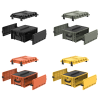 Flight Case Audio à Roulettes Moulé par Injection, Noir, Ultra Résistant pour Studio, 2U 3U 4U