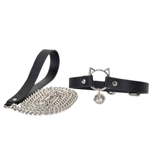Collar <span class=keywords><strong>de</strong></span> Cuero Punk Sexy y Creativo para Fiestas, Gargantilla con Diseño <span class=keywords><strong>de</strong></span> Gato Zorro, Herramienta <span class=keywords><strong>de</strong></span> <span class=keywords><strong>Castigo</strong></span> para Mujeres, Juguete Sexual con Campana - Product Image 2