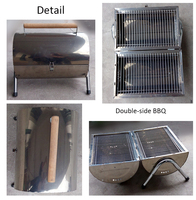 Barbecue sans fumée en acier inoxydable avec logo personnalisé, barbecue au charbon de bois pour patio extérieur camping pique-nique