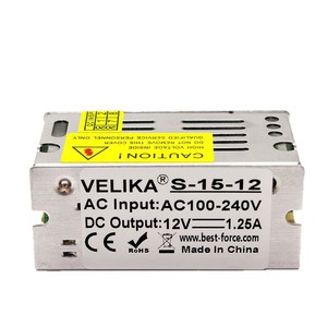 <b>12V</b> 15W AC-DC <b>Switching</b> Power Supply For LED Strip <b>Light</b> Indoor Use Single Output 1.25A 220V Input - Product Image 2