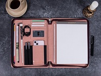 Porte-documents en cuir personnalisé professionnel, organiseur de documents personnalisé pour la satisfaction des clients, cadeaux d'entreprise