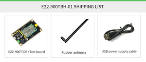 โมดูลไร้สาย Ebyte 868MHz 915MHz ชุดทดสอบ UART รุ่น E22-900TBH-01 โมดูล LoRa Sx1262 เครื่องรับส่งสัญญาณระยะไกล 10 กม. - Product Image 4