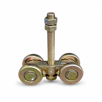 Poulie de rail W65 avec support parallèle assorti, chariot de guidage pour porte coulissante, rouleau de porte industrielle