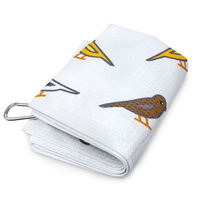 Serviette de golf en microfibre gaufrée avec logo personnalisé brodé, super absorbante, sublimation, clip mousqueton robuste