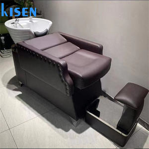 Kisen best-seller Mobilier de salon Lit avec <span class=keywords><strong>shampoing</strong></span> automatisé Chaise de lavage avec thérapie de la tête et chaise de technicien - Product Image 1