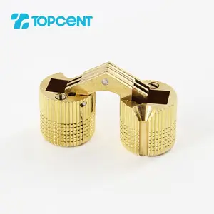 TOPCENT Factory Supply Gold Kleines Metall Messing Barrel Pin Scharnier für Schmucks cha tulle
