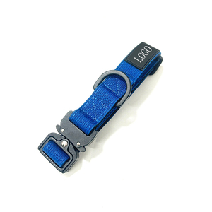 Custom 1 <span class=keywords><strong>Inch</strong></span> Luxe Verstelbare Zachte Neopreen Gewatteerde Nylon Halsband Met Aluminium Metalen Gesp - Product Image 6