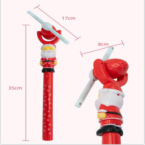 Nouveau Jouet Lumineux de Noël : <span class=keywords><strong>Baguette</strong></span> Tournante Musicale LED Clignotante, Jouet Éolienne Lumineuse pour Enfants - Product Image 4