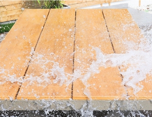 Ngoài trời không thấm nước khung kim loại nhựa gỗ quán cà phê ăn thịt nướng ban công Patio vườn bàn ghế Bộ - Product Image 3