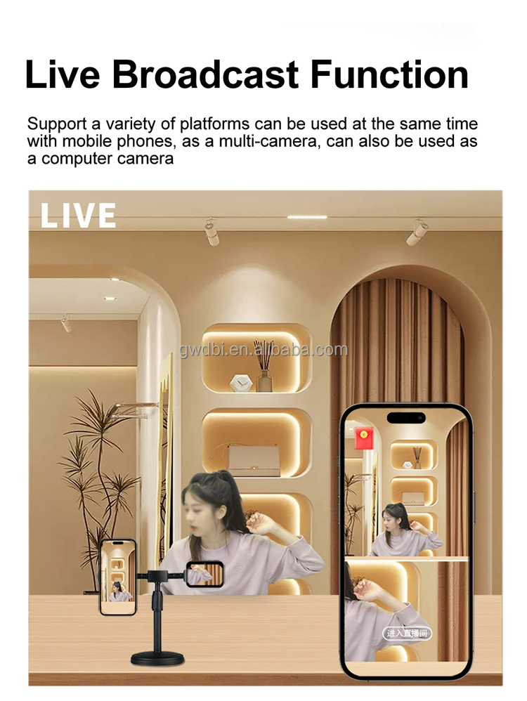 D6プロフェッショナル4K HDデジタルビデオカメラ3レンズCCDスマート