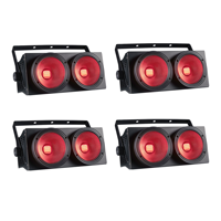 Projecteur PAR COB 200W, éclairage Blinder 2x100W, 2 yeux LED 6-en-1 COB RGBWAUV, éclairage de scène DMX pour fêtes et bars