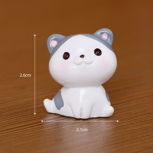 Artisanat en résine décorative de micro-paysage weij, petites figurines de dessin animé mignonnes pour le bureau, petits chats pour la voiture - Product Image 6