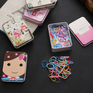 Caja de Almacenamiento de Metal Rectangular Personalizada para Mini Tarjetas, Pinzas para <span class=keywords><strong>el</strong></span> Cabello y Joyería, Disponible al por Mayor - Product Image 3