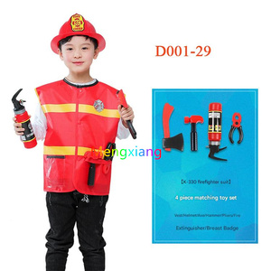 Juego <span class=keywords><strong>de</strong></span> rol Día <span class=keywords><strong>DE</strong></span> LA CARRERA Niños Ocupación Rendimiento Niños Niñas Bombero Vestir Fuego Traje <span class=keywords><strong>de</strong></span> jefe <span class=keywords><strong>de</strong></span> simulación Traje <span class=keywords><strong>de</strong></span> bombero - Product Image 6