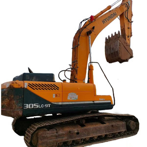 Excavatrice sur chenilles hydraulique lourde d'occasion Hyundai 305LC-9T, 30 tonnes, d'origine Corée, 2023, faible nombre d'heures, moteur Cummins, pompe et roulement - Product Image 1