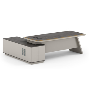 Escritorio de oficina ejecutiva de madera Mdf de gama alta, mesa Ceo Boss en forma de L, mesa de oficina, escritorios de oficina de madera maciza - Product Image 2
