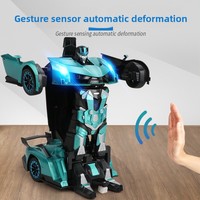 1/12 Déformation à un bouton Jouets de véhicule RC Détection de geste Déformation automatique Rotation de cascade à 360 degrés avec phares LED