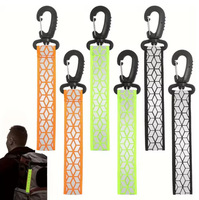 Pendentif Réfléchissant en Polyester pour Sac à Dos/Sac d'École, Accessoire de Protection Anti-Collision, Porte-clés pour Adultes et Enfants