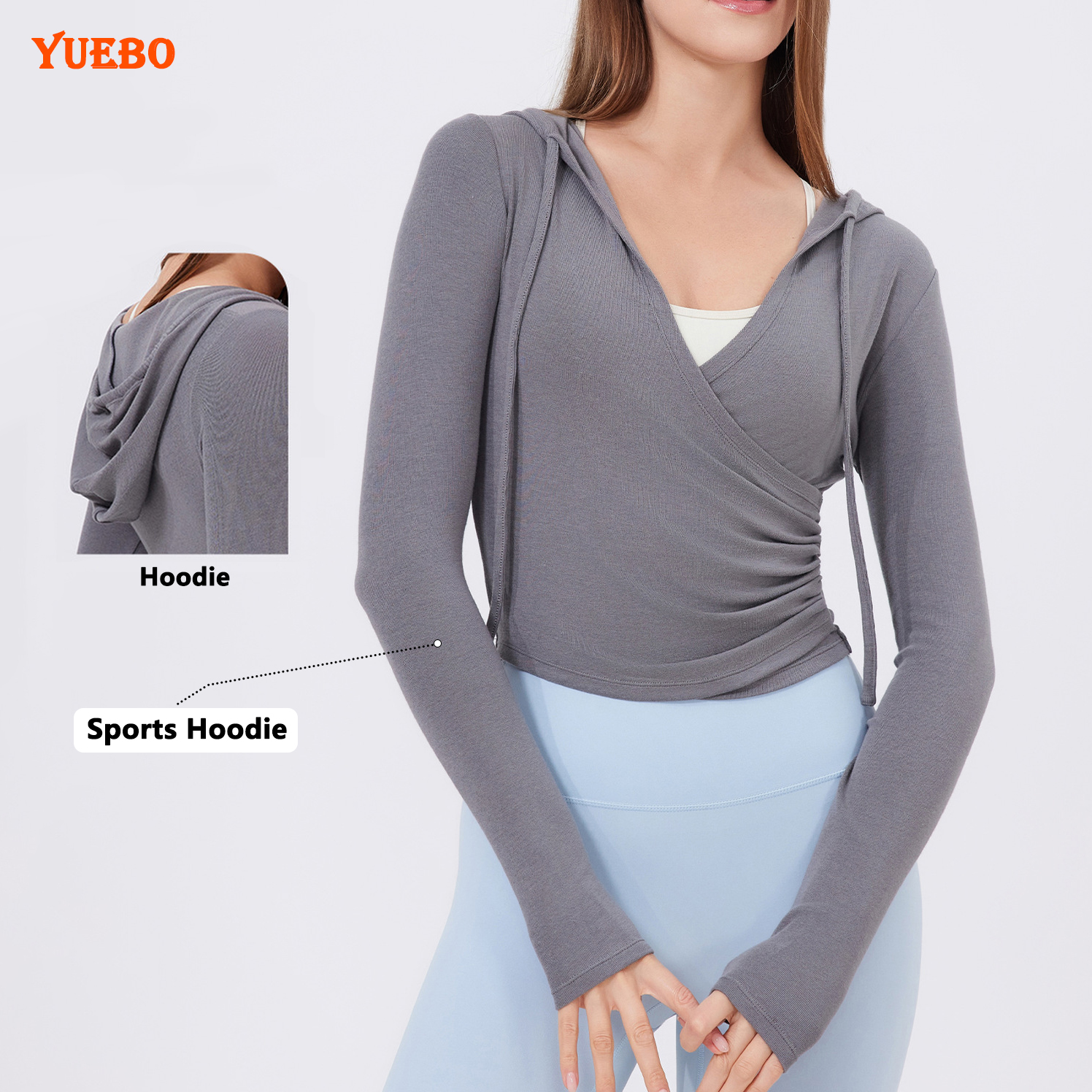 High-quality Yoga Top for Wearing Fitness Clothes Running Yoga Long Sleeves for Slimming Quick Drying Sports T-shirt for Women