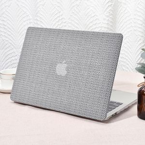 Ốp lưng cứng bằng da PU dệt may, kiểu bấm, dành cho <span class=keywords><strong>MacBook</strong></span> <span class=keywords><strong>Pro</strong></span> 14 2021 2023 A2442 A277 M3 A2918 A2992 - Product Image 1