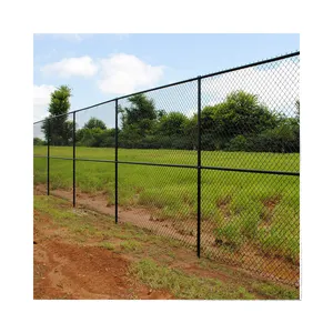 Rete di recinzione a catena BOCN calibro 9 pvc verde 50x50mm maglia diamantata catena recinzione per le vendite