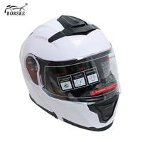 Casque de moto modulaire rétro en ABS certifié DOT avec double visière et fermeture rapide