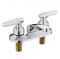Robinet de lavabo en laiton à double poignée, mitigeur eau chaude et froide, 4 pouces, pour l'Amérique du Sud