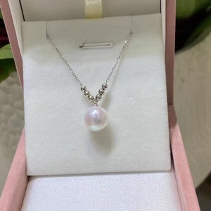 Collar de Perlas de Agua Dulce Naturales, Lujoso y Brillante, con Cierre Universal, Colgante Redondo, Cadena para Clavícula, para Mujer - Product Image 3