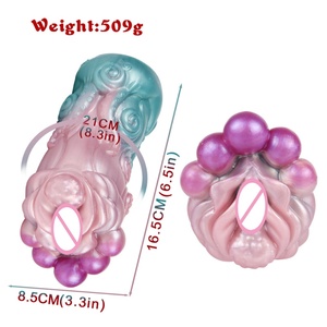 GEEBA Sexy <b>Toys</b> <b>for</b> Male Masturbator Pocket Pussy Realistic Vagina Silicone Anal Sucking Penis Tight Double Channels <b>for</b> Adult - Product Image 6