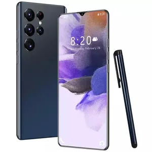 Orijinal S22 Ultra küresel kilidini smartphone stylus ile 7.2 inç büyük ekran Android12 çift SIM GSM WCDAM LTE cep telefonları