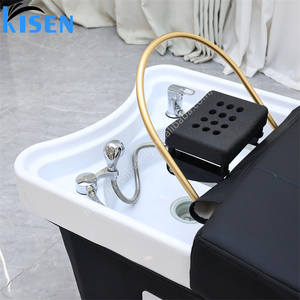 KISEN di alta qualità semplice per lavare i capelli lavabo salone di bellezza Shampoo tailandese <span class=keywords><strong>da</strong></span> massaggio per lavare i capelli Shampoo LED per la testa del letto Spa lavello - Product Image 2