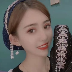 Thickened foam base, sequin fabric, eco-friendly and breathable women's hair accessory, headband, hat for all seasons - Product Image 1