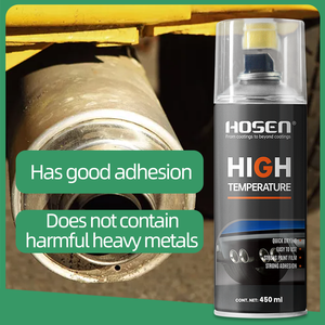 Sơn phun nhiệt độ cao hai thành phần 400 °-600 ° màu đen chịu nhiệt cao - Product Image 2