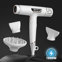 Sèche-cheveux professionnel à moteur haute vitesse, faible bruit, pliable, BLDC, tourmaline, ionique, céramique, 100 000 tr/min, pour salon