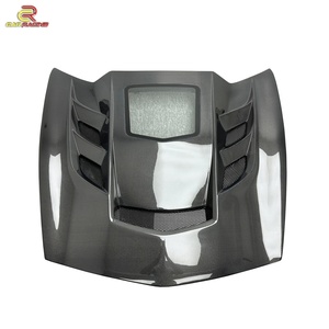 ฝากระโปรงหน้ารถยนต์คาร์บอนไฟเบอร์แบบเงา รุ่น KR-1 พร้อมกระจก สำหรับ Chevrolet Corvette C7 Z06 ฝากระโปรงคาร์บอน ครอบเครื่องยนต์ ชุดแต่งตัวถังรถยนต์ - Product Image 1