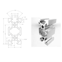 Profilé en aluminium extrudé industriel standard européen V-Slot 2040, rail linéaire en alliage pour imprimante 3D CNC DIY - Prix de gros