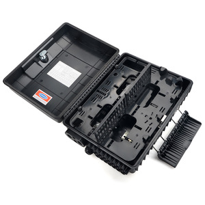 Caja Divisora PLC de Fibra Óptica de Alta Capacidad 1:32, 3 Entradas <span class=keywords><strong>48</strong></span> Salidas, Exterior IP65 para FTTH (Caja Negra) NAP ODP FAT - Product Image 1
