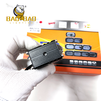 BAOBAO Luces Explorer Red Devil Eyes 1led 2led 4led Blanc Jaune Flash Aluminium 60 Watts Feux LED Moto Phare Avant