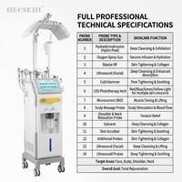Appareil professionnel 14-en-1 pour soins liquides hydro-faciaux, peeling aquatique, rajeunissement cutané, soins du visage, du cuir chevelu et du corps, usage professionnel en salon