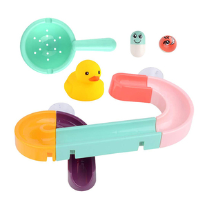 Jouet de bain organisateur 12 pièces bricolage assemblé piste boule curseur bain jouet système d'eau construction tuyaux cascade bain jouets Kit pour enfants - Product Image 1