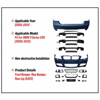 Kit de carrosserie complet style sport M3 pour BMW Série 3 E90 (2009-2012) – Pare-chocs avant et arrière, capot, ailes – Vente en gros