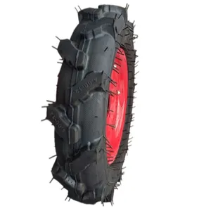 Hoge Kwaliteit 4.00-12 Cultivator Wielen 400-10 Mini Tractor Band Met Metalen Velg