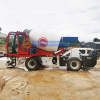 Camion malaxeur à béton à benne plate avec chargeur automatique, prix du camion malaxeur à béton autochargeur 4m³