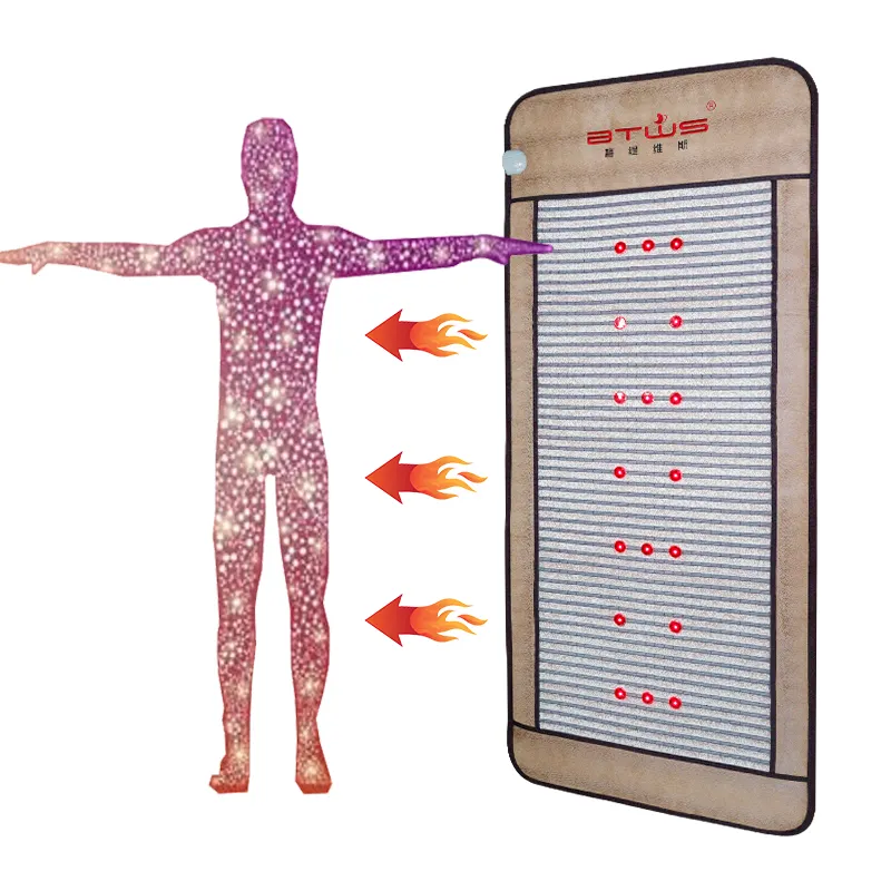 BTWS العلاج بالحرارة بالأشعة تحت الحمراء المجال المغناطيسي حصيرة الصحة pemf حصيرة الجمشت جهاز الأشعة تحت الحمراء البعيدة فراش