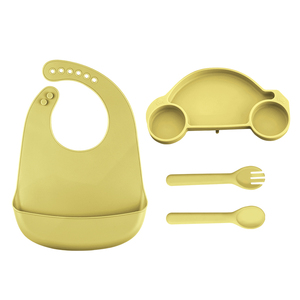 Bán buôn thân thiện với môi trẻ em ăn uống đặt bé đào tạo <span class=keywords><strong>Feeder</strong></span> Divider tấm hút bát muỗng không độc hại Silicone ăn đồ dùng - Product Image 2